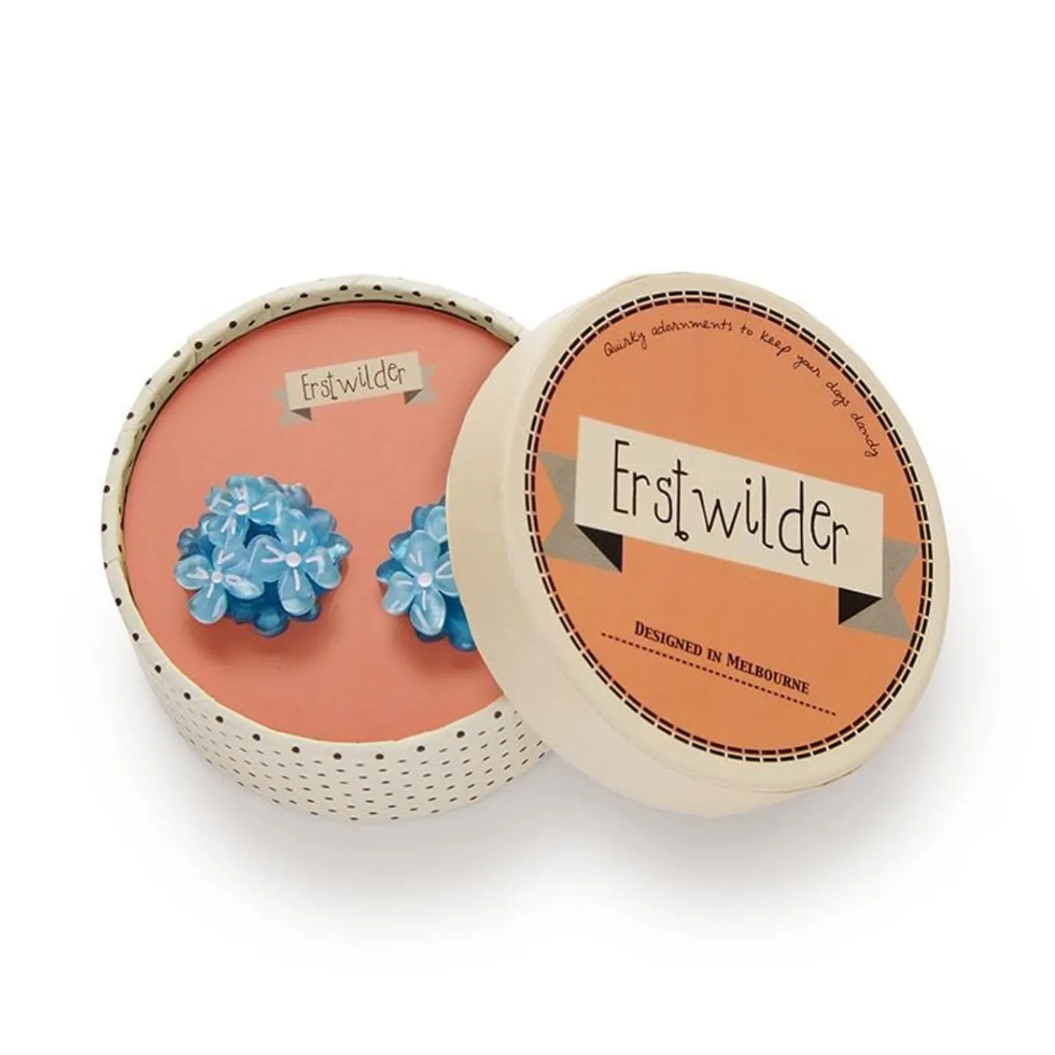 Heartfelt Hydrangea Earrings^Erstwilder New