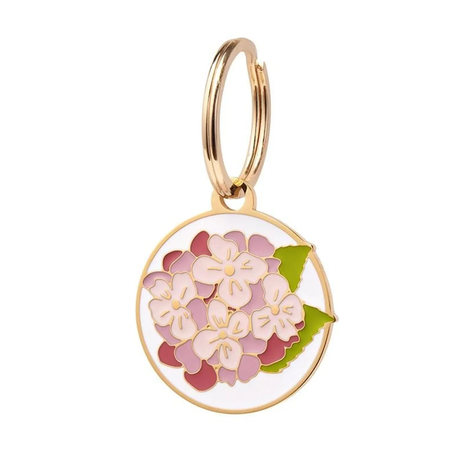Heartfelt Hydrangea Enamel Pet Charm^Erstwilder Best