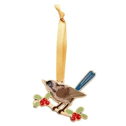 Holly Wagtail Christmas Tree Ornament^Erstwilder Discount