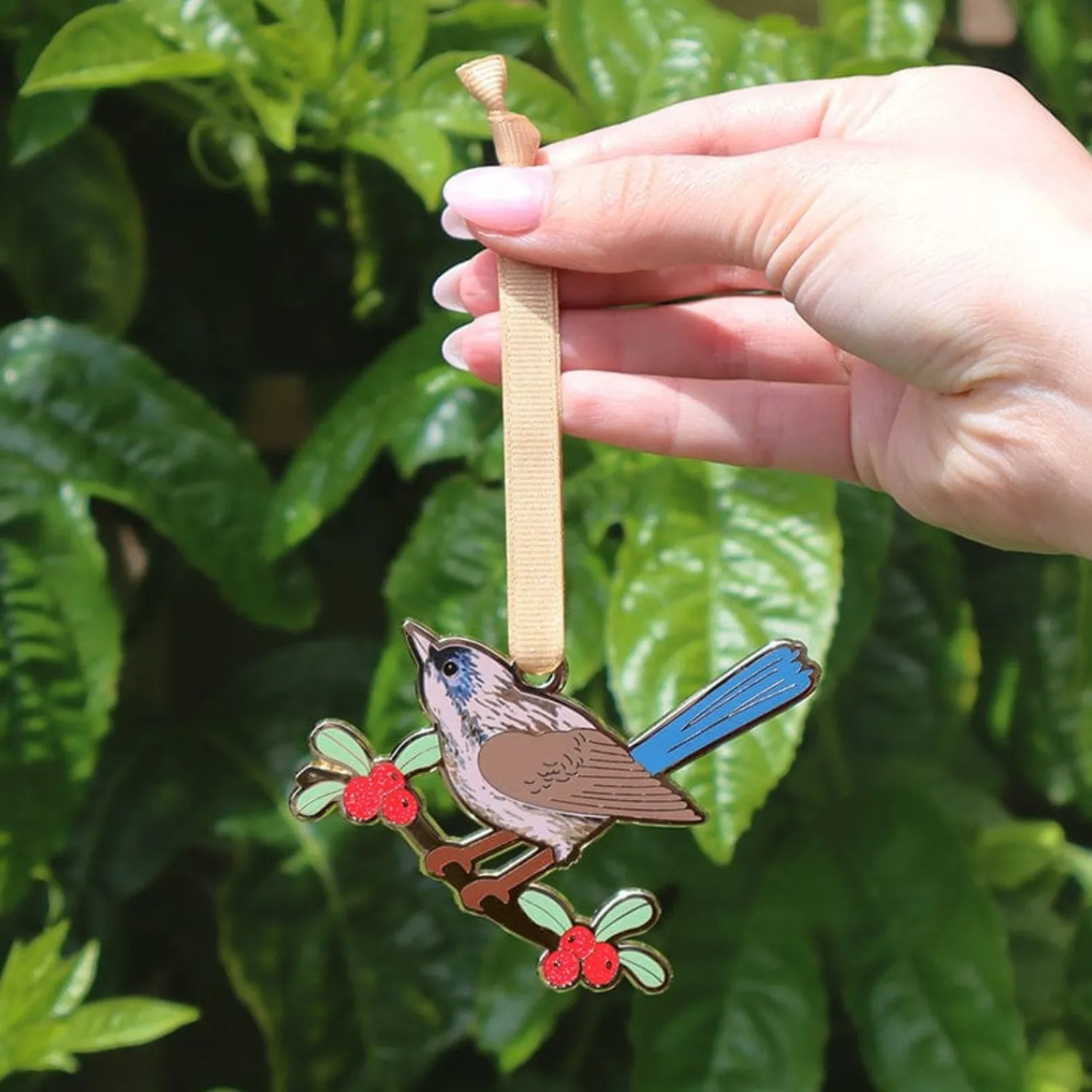 Holly Wagtail Christmas Tree Ornament^Erstwilder Discount