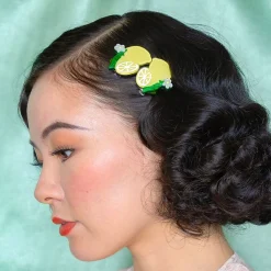Lemon Drop Hair Clips Set - 2 Piece^Erstwilder Discount