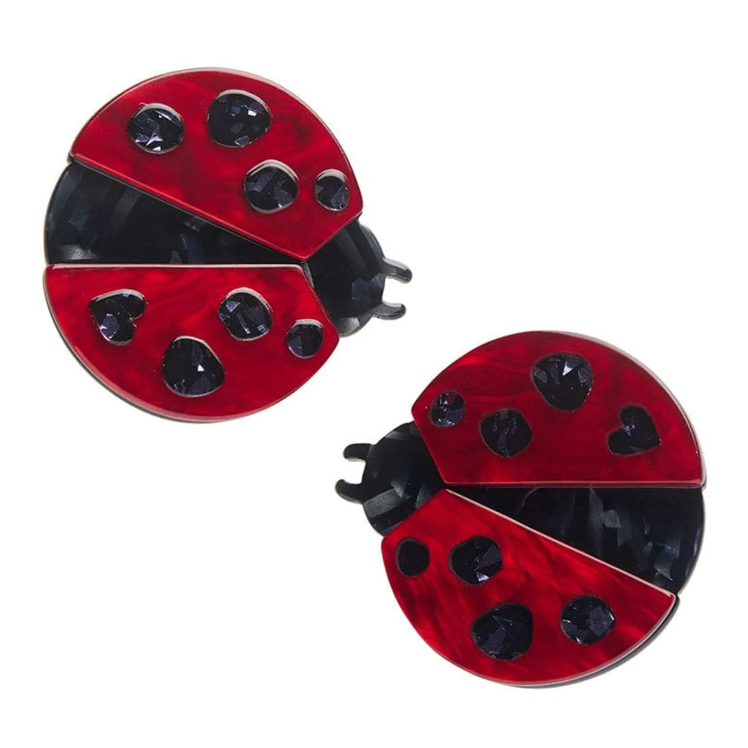 Lou-Lou Ladybug Hair Clips Set - 2 Piece^Erstwilder Outlet