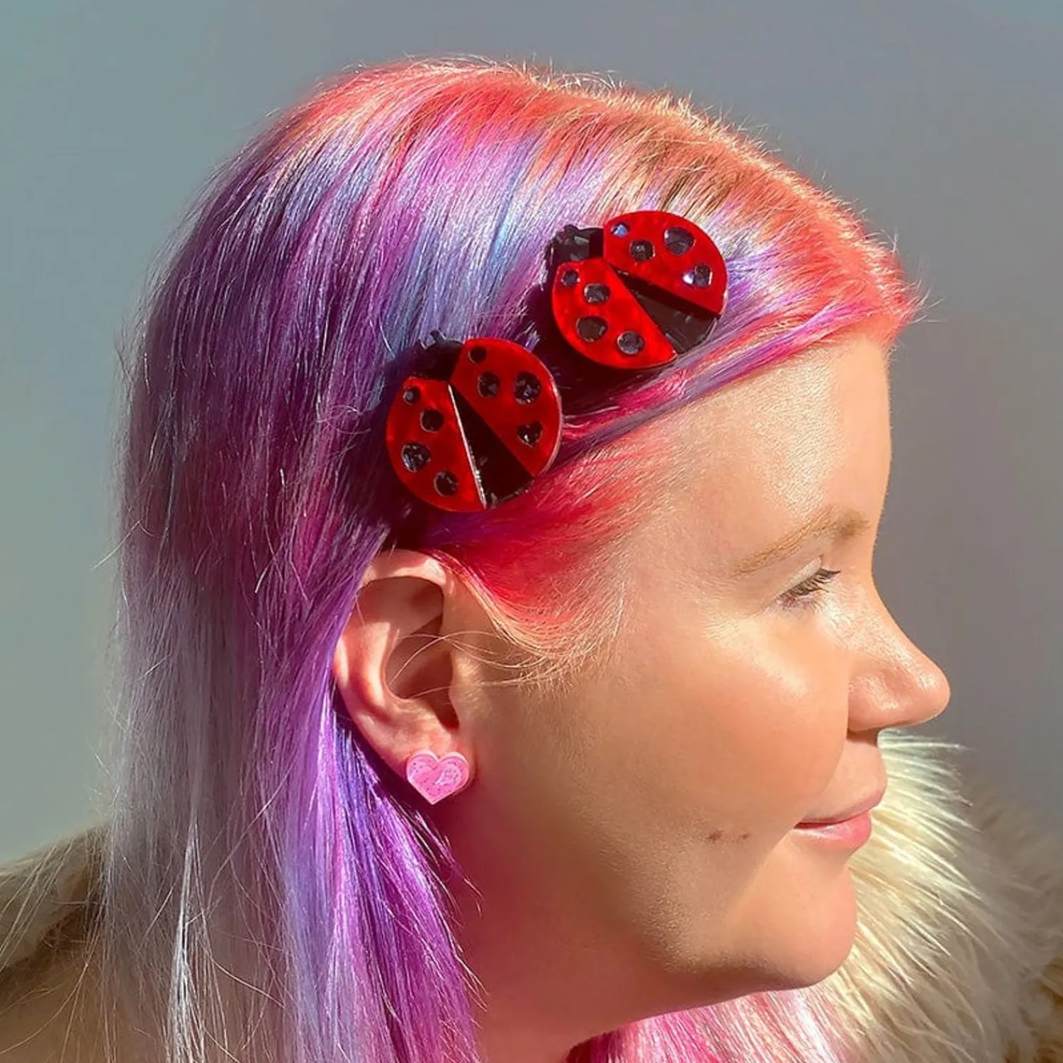 Lou-Lou Ladybug Hair Clips Set - 2 Piece^Erstwilder Outlet