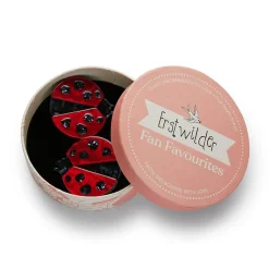 Lou-Lou Ladybug Hair Clips Set - 2 Piece^Erstwilder Outlet