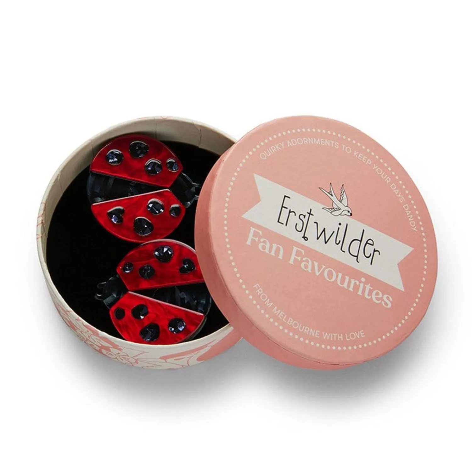 Lou-Lou Ladybug Hair Clips Set - 2 Piece^Erstwilder Outlet