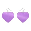 Love Heart Mirror Drop Earrings - Purple^Erstwilder New