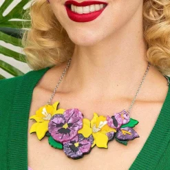 Love-In-Idleness Flower Necklace (Large)^Erstwilder Discount