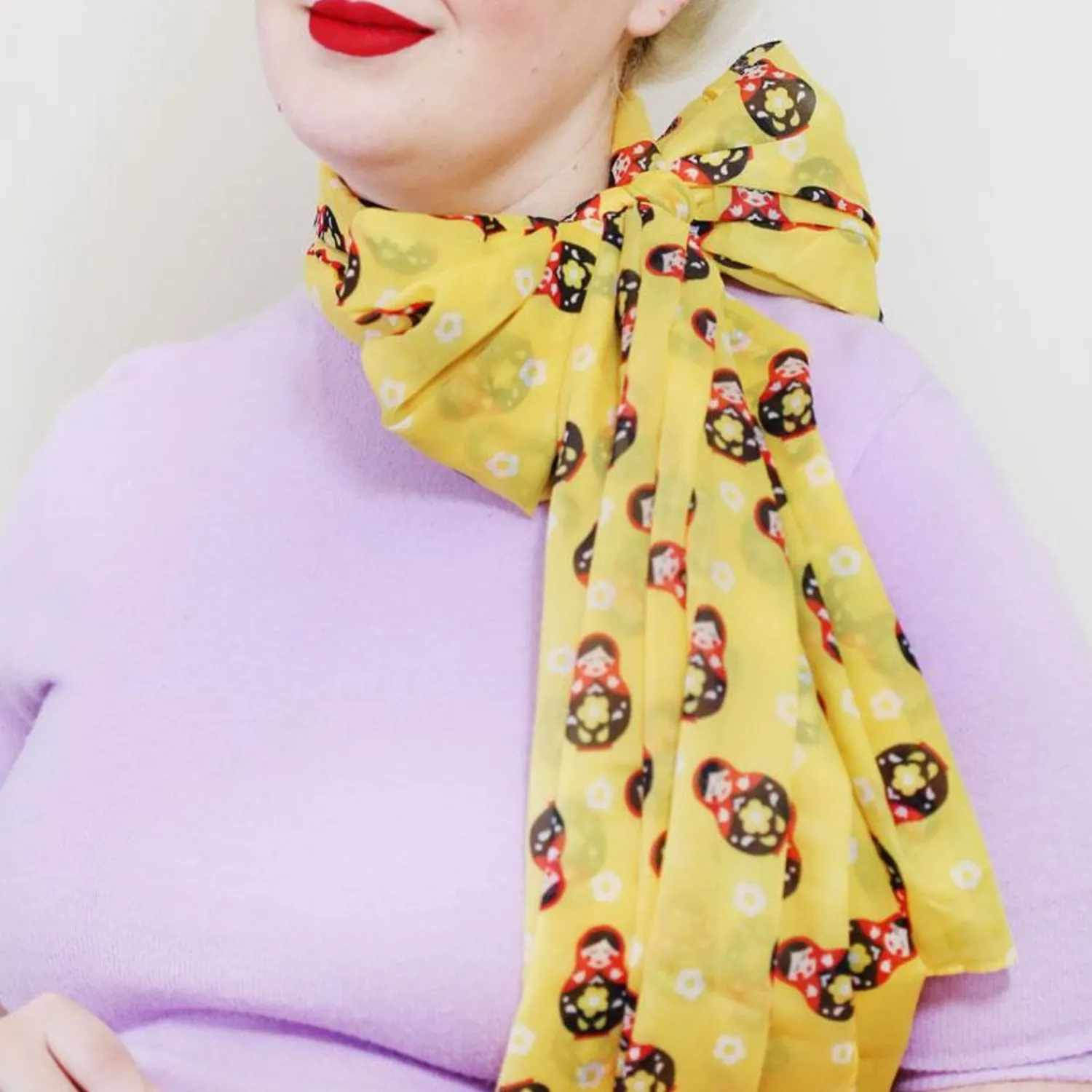 Matryoshka Memories Neck Large Neck Scarf^Erstwilder Sale
