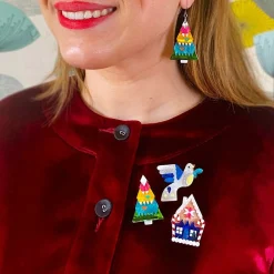 Modern Holiday Mystery Mini Brooch^Erstwilder Best