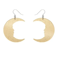 Moon Mirror Drop Earrings - Gold^Erstwilder Discount
