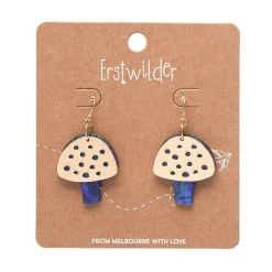 Mushroom Textured Resin Drop Earrings - Blue^Erstwilder Outlet