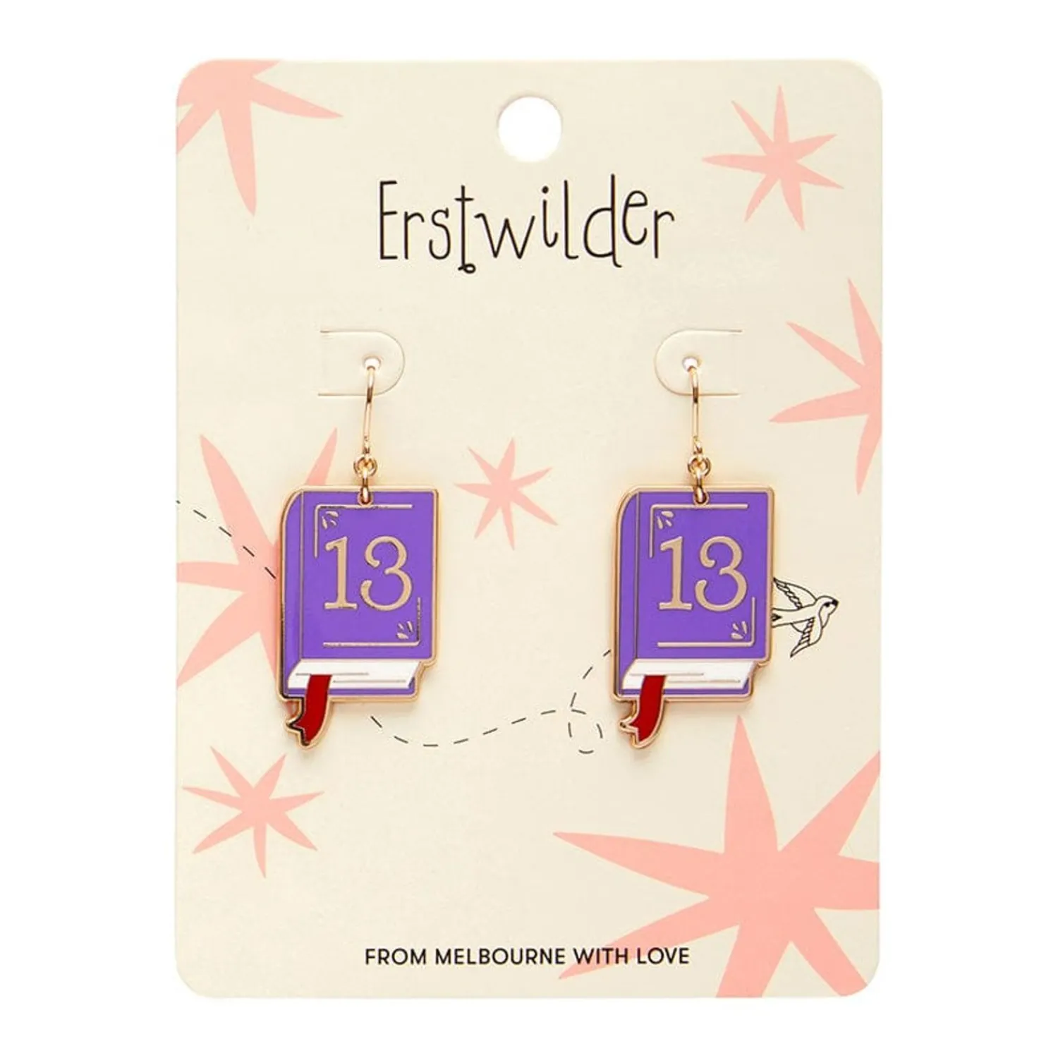Next Chapter Enamel Drop Earrings^Erstwilder Online