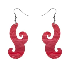 Nouveau Ripple Resin Drop Earrings - Pink^Erstwilder Outlet