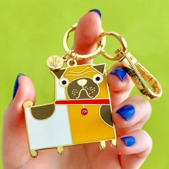 Order Of The Pug Enamel Key Ring^Erstwilder Hot