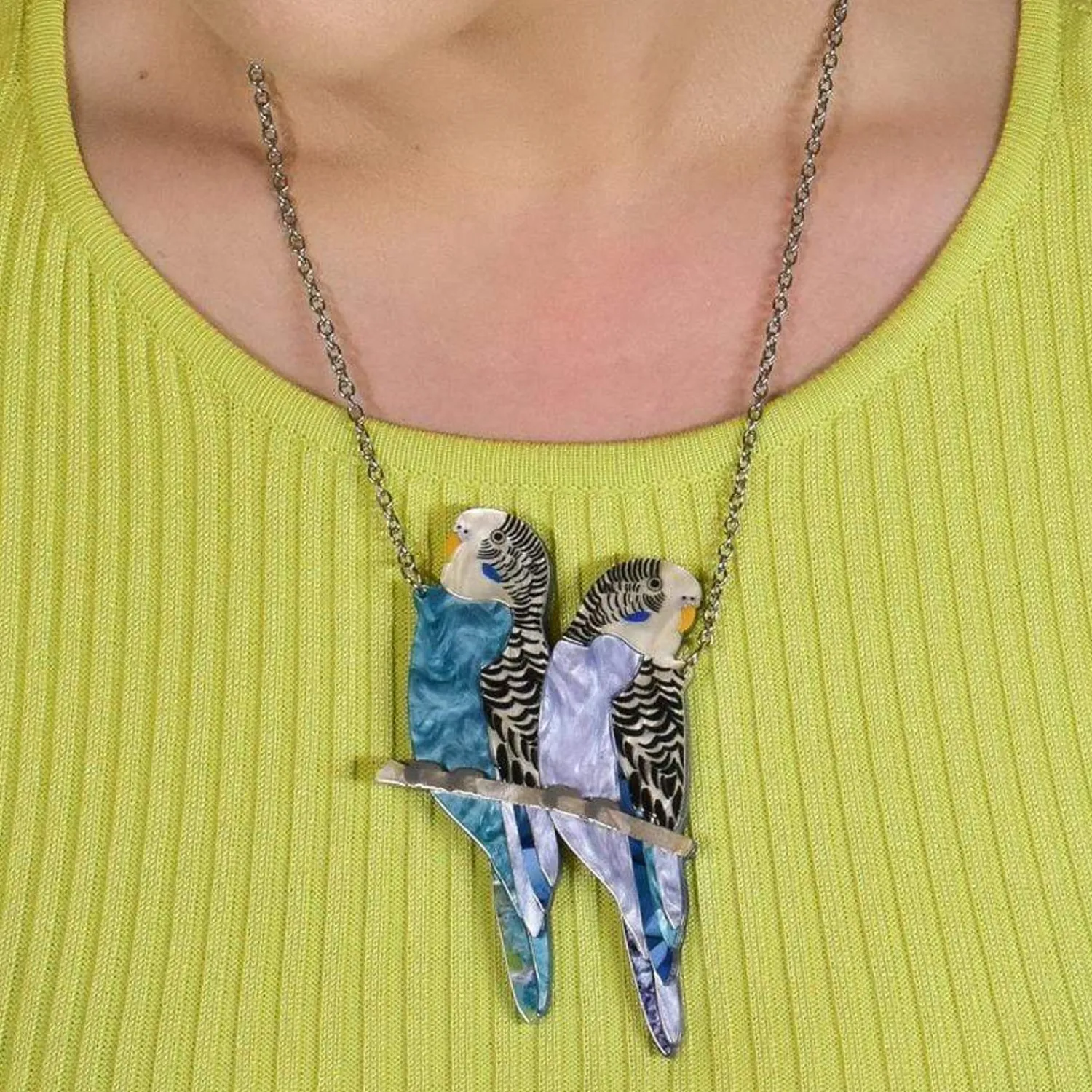 Pair O' Keets Necklace^Erstwilder Clearance