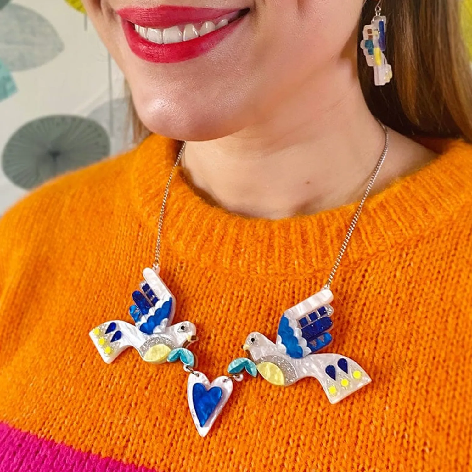 Peace & Love Necklace^Erstwilder Outlet
