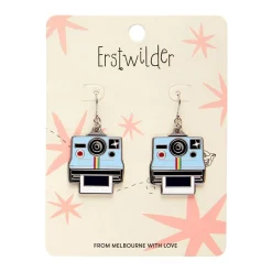 Picture Of Us Enamel Drop Earrings^Erstwilder Sale