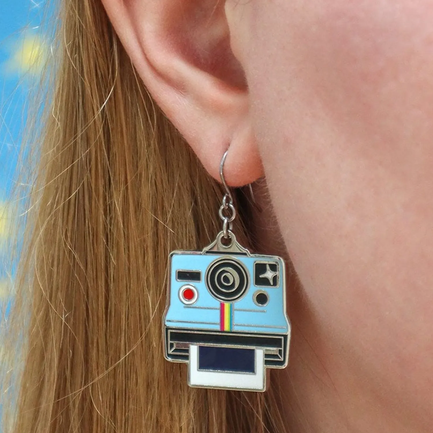 Picture Of Us Enamel Drop Earrings^Erstwilder Sale