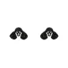 Poodle Glitter Stud Earrings - Black^Erstwilder Discount
