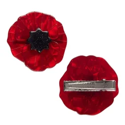 Poppy Field Hair Clips Set - 2 Piece^Erstwilder Outlet