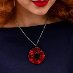 Poppy Field Pendant Necklace^Erstwilder Clearance