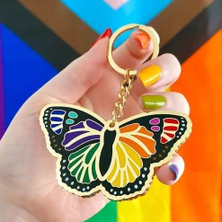Prince Of Pride Butterfly Enamel Key Ring^Erstwilder Best