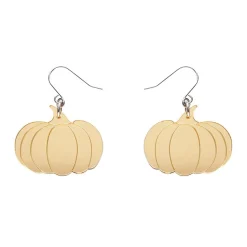 Pumpkin Mirror Drop Earrings - Gold^Erstwilder Hot