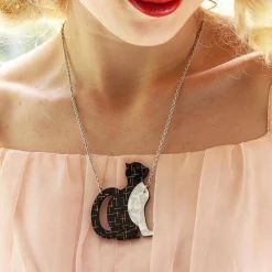 Purrfectly Content Cat Necklace^Erstwilder Discount