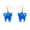 Pussy Cat Bubble Resin Drop Earrings - Blue^Erstwilder Online