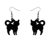 Pussy Cat Solid Resin Drop Earrings - Black^Erstwilder Best