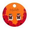 Remembrance Poppy Enamel Huggie Earrings^Erstwilder Hot