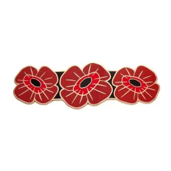 Remembrance Poppy Enamel Hair Barrette^Erstwilder Discount