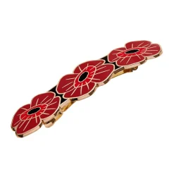 Remembrance Poppy Enamel Hair Barrette^Erstwilder Discount