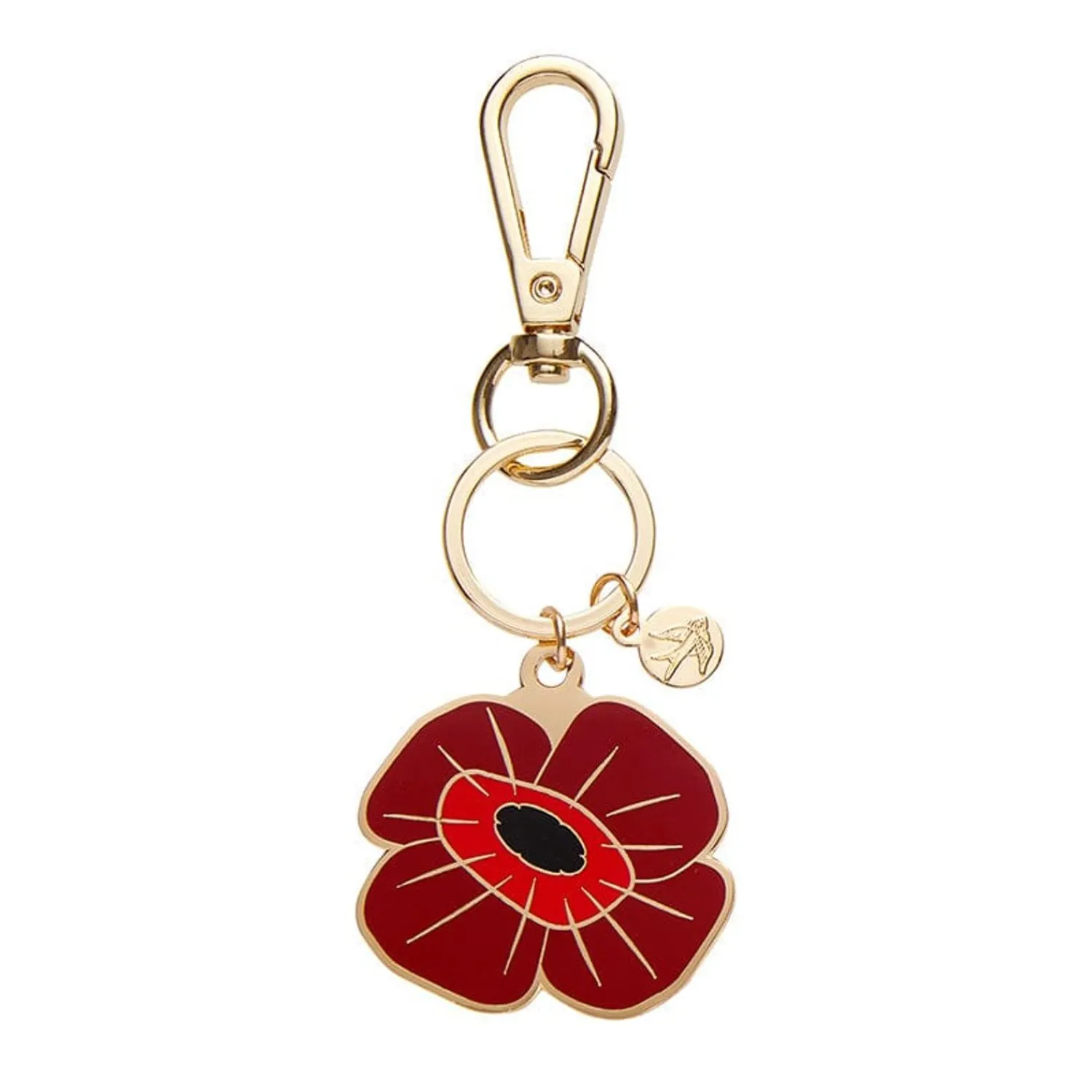 Remembrance Poppy Enamel Key Ring^Erstwilder Sale