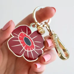 Remembrance Poppy Enamel Key Ring^Erstwilder Sale