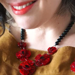 Remembrance Poppy Necklace^Erstwilder Outlet