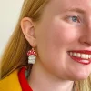 Shiitake Happens Enamel Drop Earrings^Erstwilder Clearance