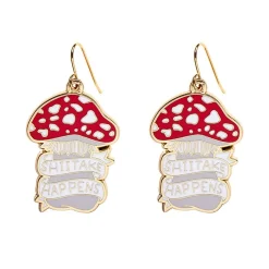Shiitake Happens Enamel Drop Earrings^Erstwilder Clearance
