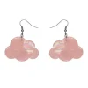 Solid Cloud Solid Glitter Resin Drop Earrings - Pink^Erstwilder Best