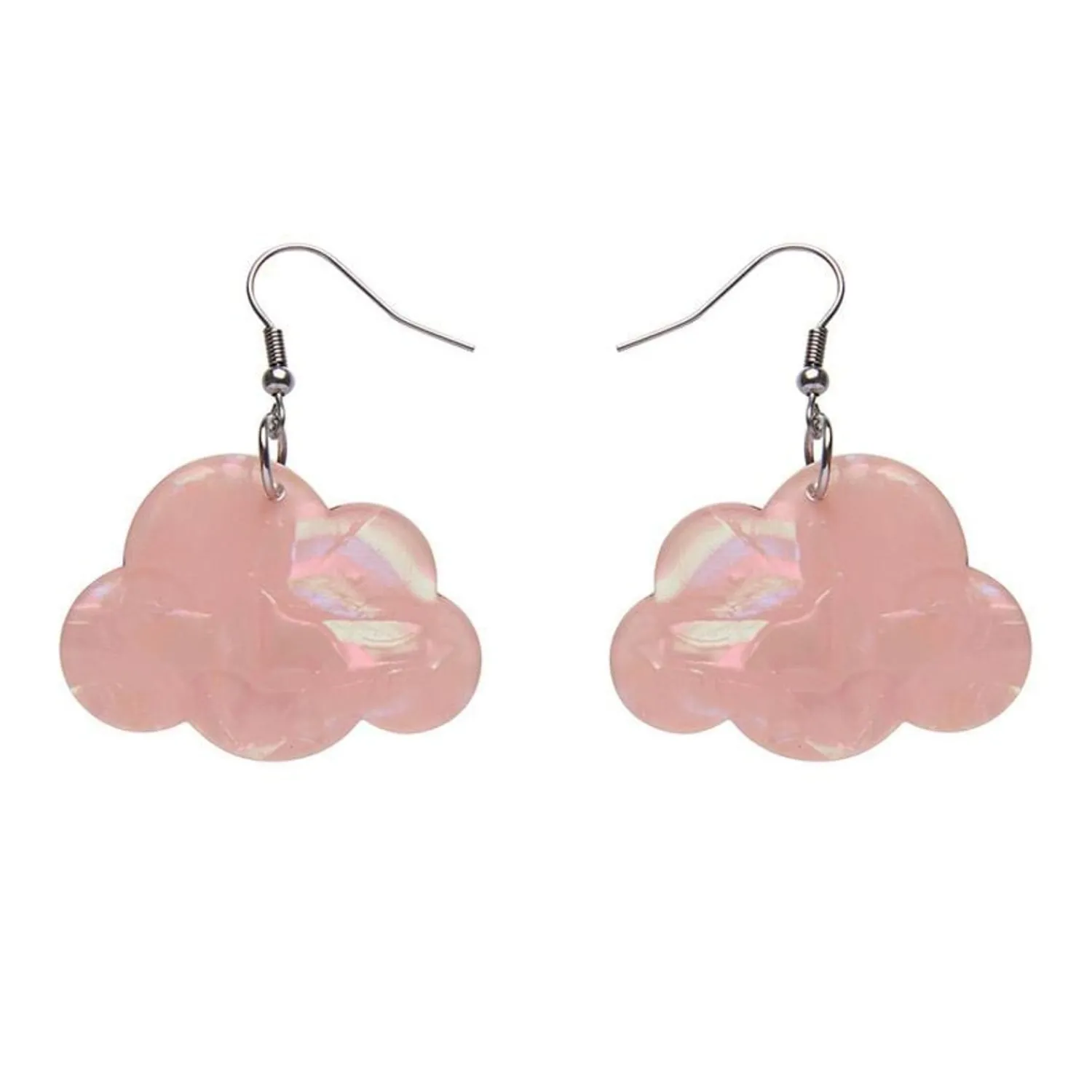 Solid Cloud Solid Glitter Resin Drop Earrings - Pink^Erstwilder Best