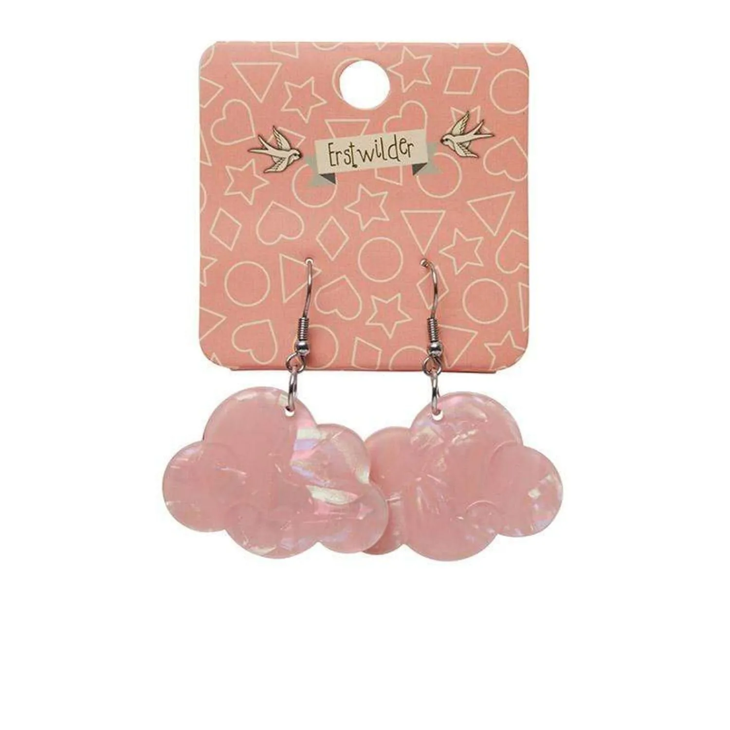 Solid Cloud Solid Glitter Resin Drop Earrings - Pink^Erstwilder Best