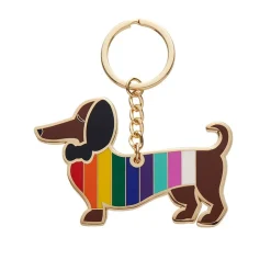Spiffy The Supportive Dog Enamel Key Ring^Erstwilder Online