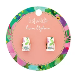 Spring To Life Enamel Huggie Earrings^Erstwilder