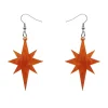 Starburst Ripple Resin Drop Earrings - Orange^Erstwilder New