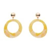 Statement Marble Resin Circle Drop Earrings - Yellow^Erstwilder Hot