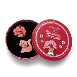 Strawberries And Custard Hair Clips Set - 2 Piece^Erstwilder Best