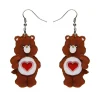 Tenderheart Bear Earrings^Erstwilder Sale