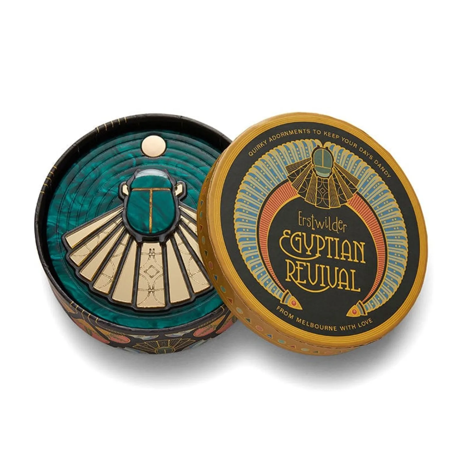 The Heart Of Egypt Scarab Mirror Compact^Erstwilder Sale
