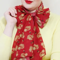 The Satisfied Squirrel Large Neck Scarf^Erstwilder Sale