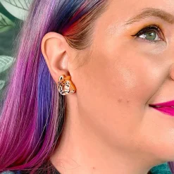 The Tranquil Tiger Earrings^Erstwilder New